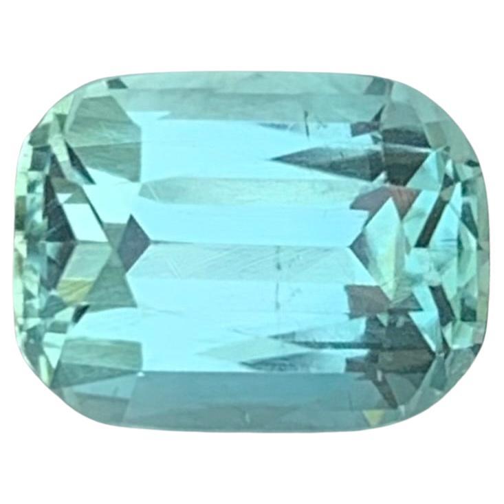 2.05 Carat Natural Seafoam Tourmaline Cushion Shape Loose Gemstone For Sale