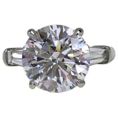 Certified 2 Carat Round Brilliant Cut Diamond Ring