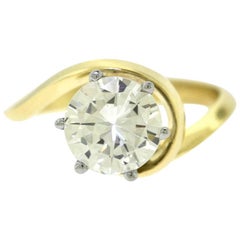 2.05 Carat Round Brilliant Diamond Engagement Ring with EGL Certificate