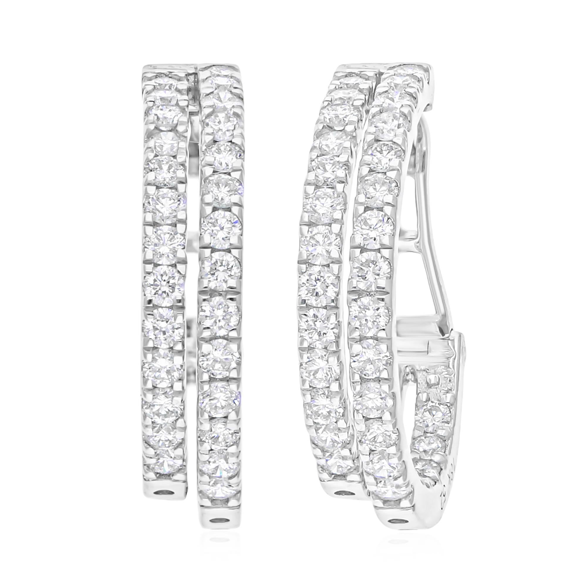 Cast from 14-karat gold, these exquisite earrings are handset with 2.05 carats of sparkling diamonds.

FOLLOW SPECTRUM JEWELS storefront to view the latest collection & exclusive pieces. Spectrum Jewels is proudly rated as a Top Seller on 1stdibs