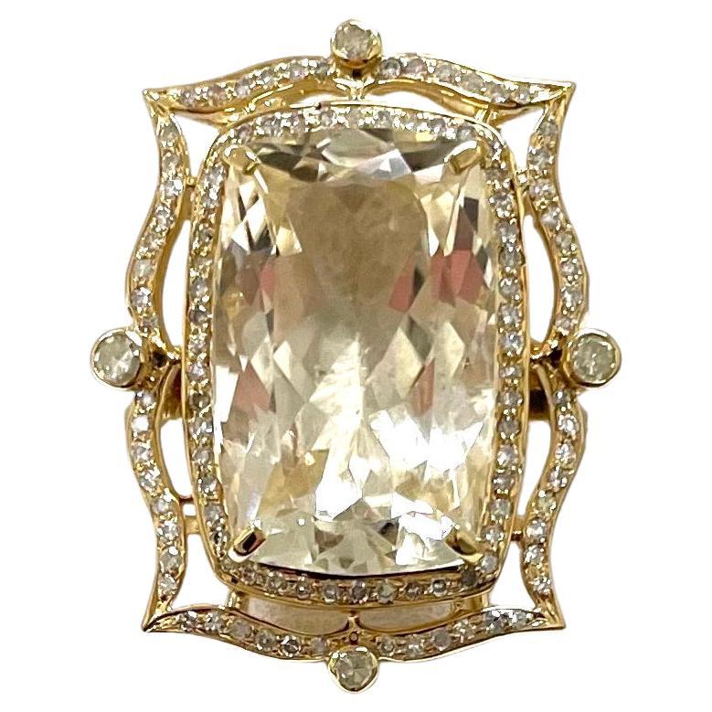 champagne topaz ring