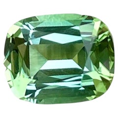 2.05 Karat Mintgrüner loser Turmalin Stein Cushion Schliff Afghanischer Edelstein