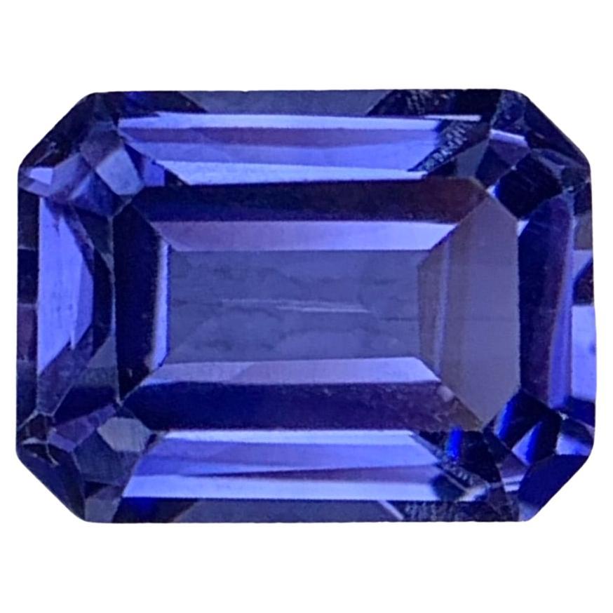 2,05 Carati Nature Gemma di tanzanite sciolta taglio smeraldo in vendita