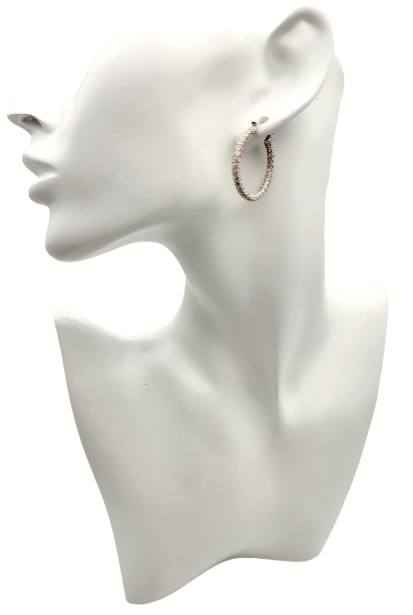 2,05 Karat runder Brillant-Pavé-Diamant-Ohrringe aus 18 Karat Gold im Angebot 9