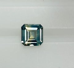 2.05 Ct Bi color Asscher cut  Sapphire.