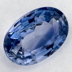 2.05 Karat Blauer Saphir Oval Loser Edelstein