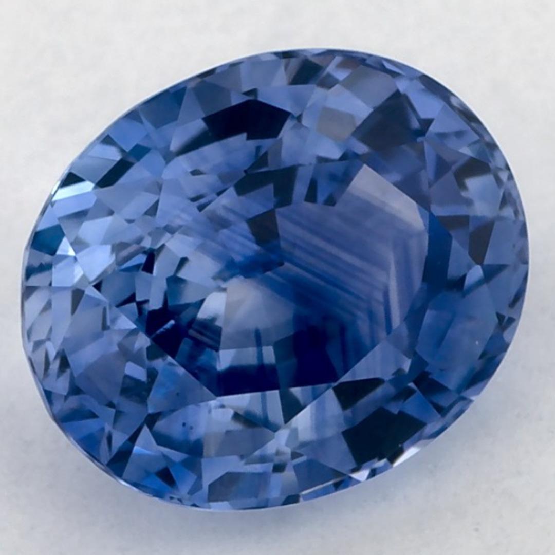 2.05 Karat Blauer Saphir Oval Loser Edelstein (Ovalschliff) im Angebot