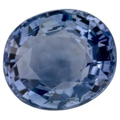 2.05 Karat Blauer Saphir Oval Loser Edelstein