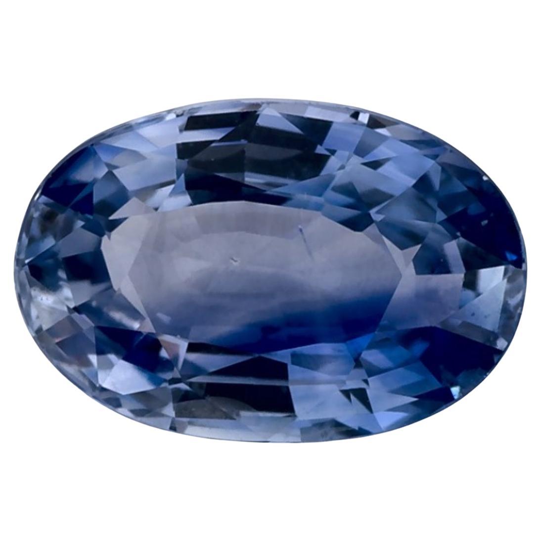 2.05 carati di zaffiro blu ovale sfuso