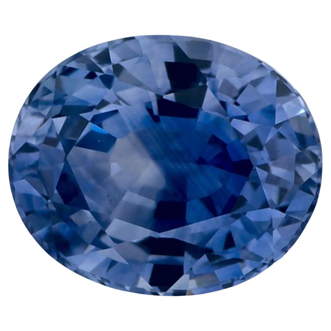 2.05 carati di zaffiro blu ovale sfuso