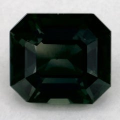 2.05 Ct Green Sapphire Octagon Cut Loose Gemstone