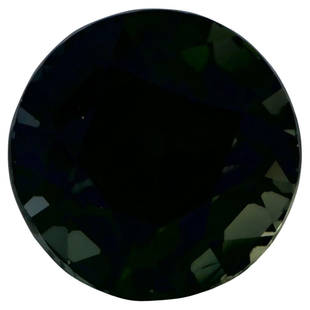 2.05 Ct Green Sapphire Round Loose Gemstone (Saphir vert rond en vrac)