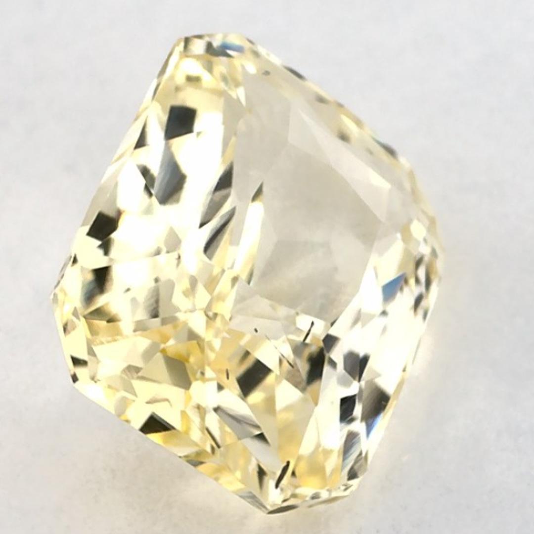 2.05 carati di zaffiro giallo radiante in vendita 2