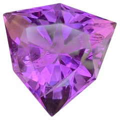 20.50 Carat Natural Loose Deep Purple Amethyst Stone Trilliant Cut Brazilian Gem