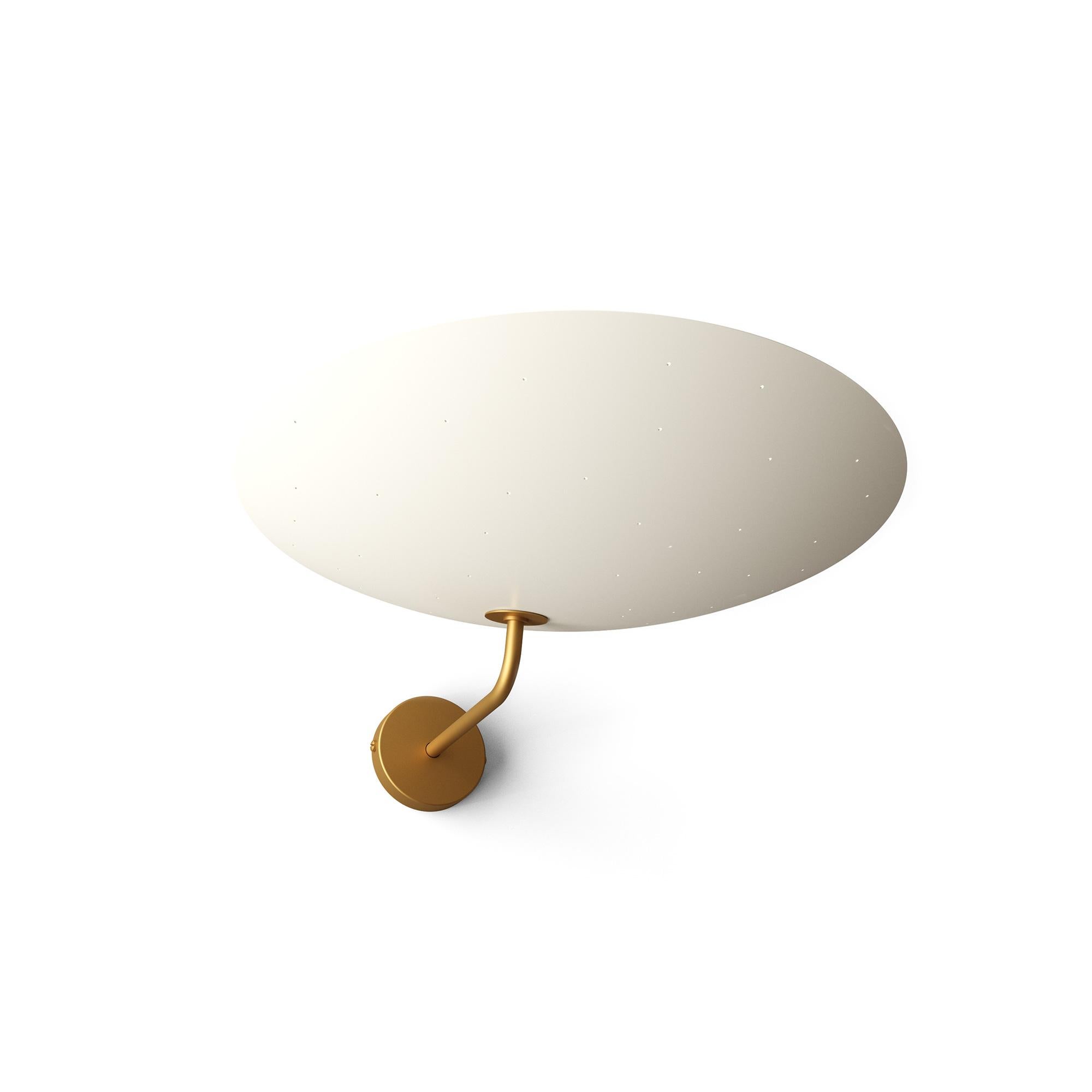 Post-Modern 2059 Brushed Brass Wall Lamp by Disderot For Sale