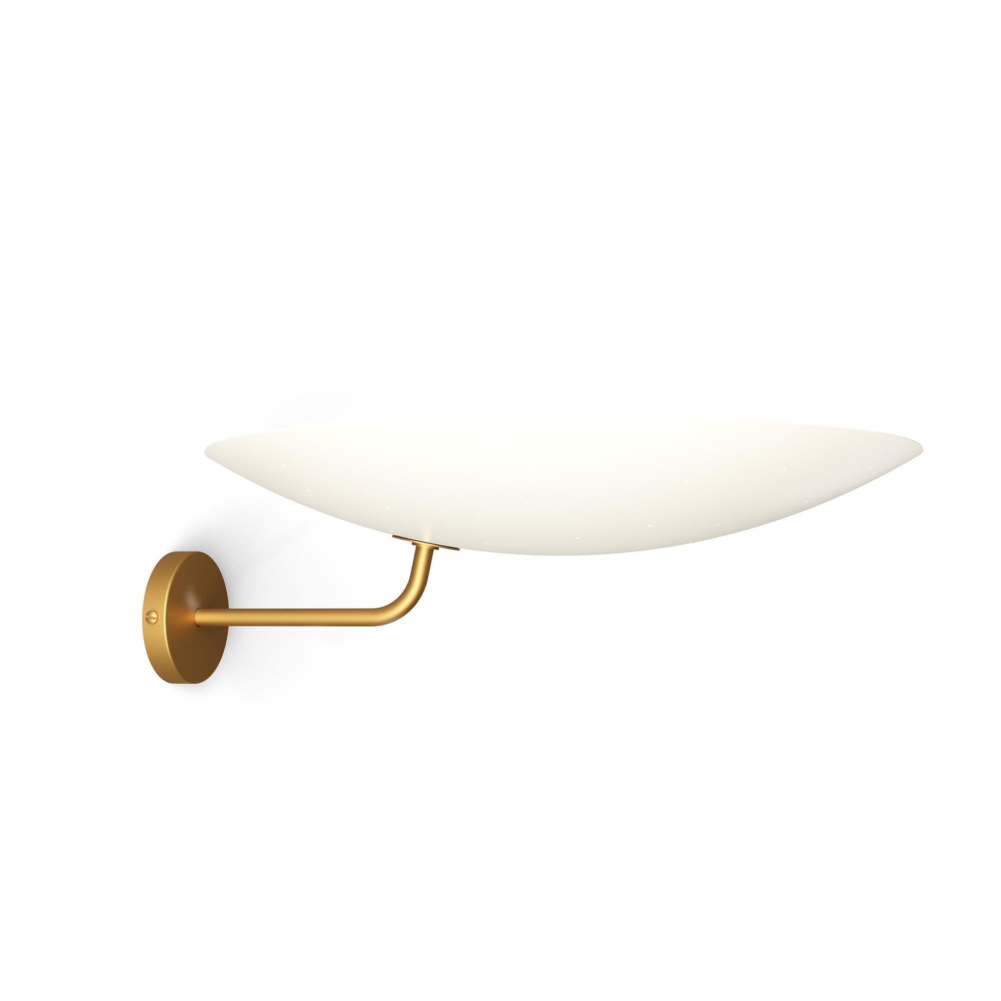 2059 Brushed Brass Wall Lamp by Disderot In New Condition For Sale In Geneve, CH