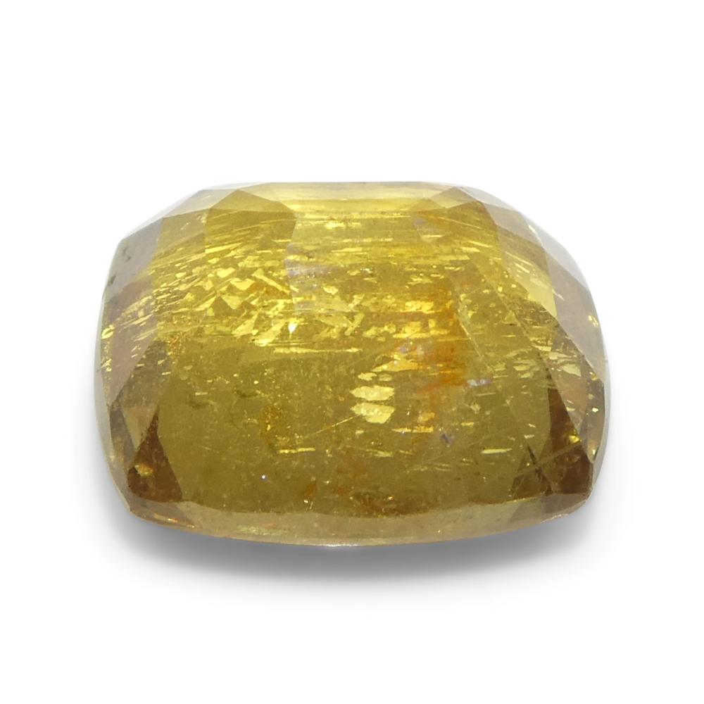 2.05ct Saphir coussin orange-jaune de Tanzanie, non chauffé en vente 7
