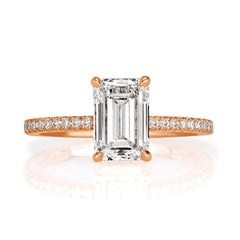 2.05ct Emerald Cut Diamond Engagement Ring