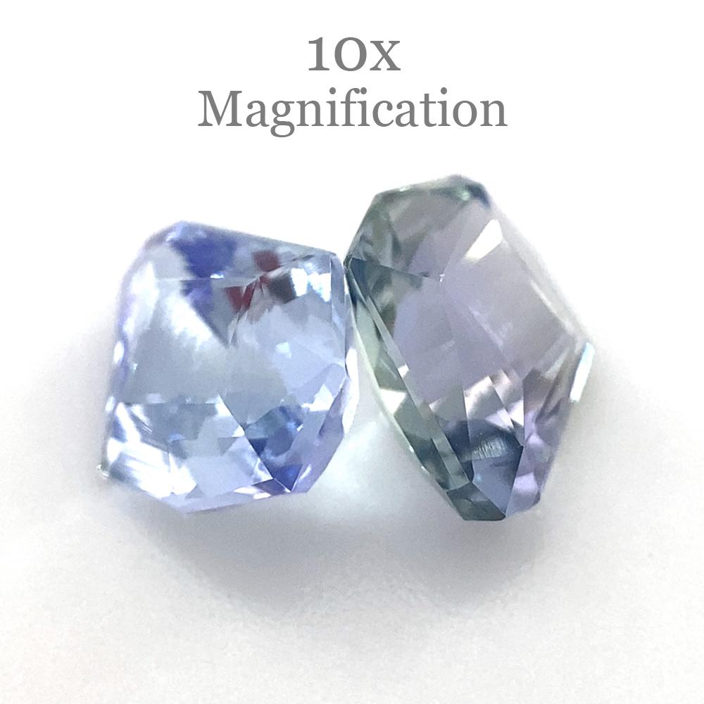 2.05ct Fan Tanzanite Precision Cut Pair For Sale 9