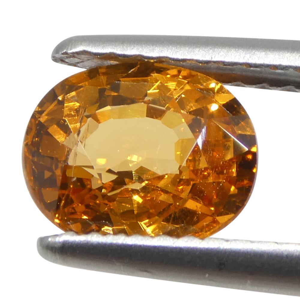 2,05ct Granato ovale Fanta Orange Mandarin Spessartite/Spessartine della Namibia In condizioni Nuovo in vendita a Toronto, Ontario