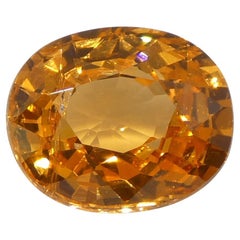 2.05 Karat Oval Fanta Orange Mandarin Spessartit/Spessartine Granat aus Namibia