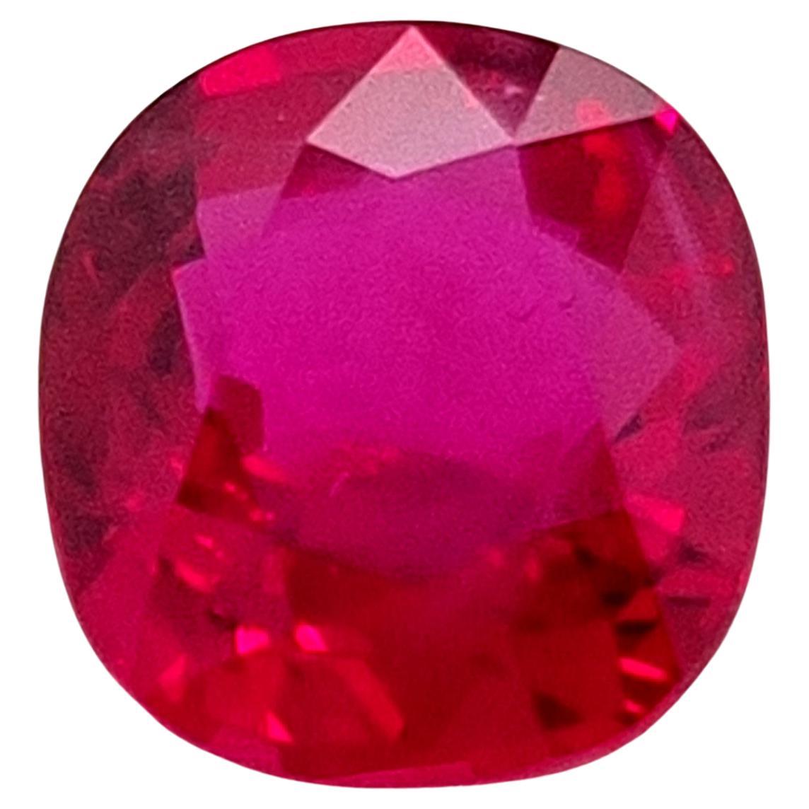 2.05ct 'Pigeon's Blood Red' Fine Quality Unheated Burmese Ruby  For Sale
