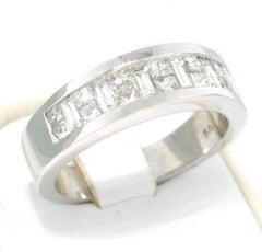 2.05ct Princess Cut Diamond Men's Wedding Band