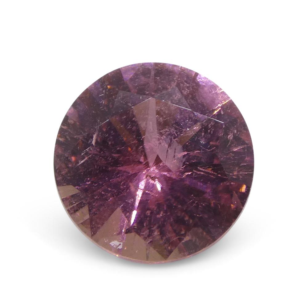 Tourmaline rose ronde de 2,05 carats du Brésil en vente 6