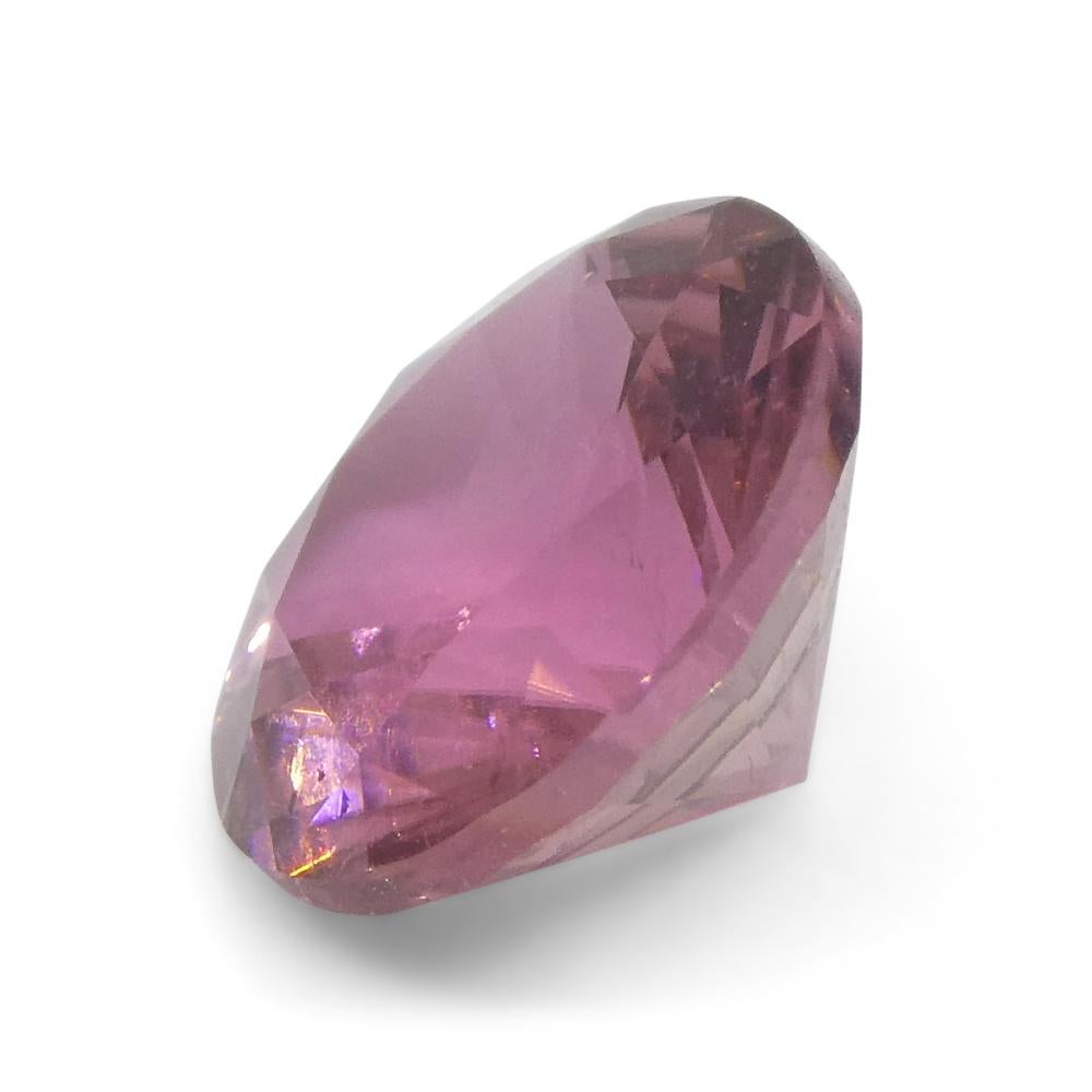 Tourmaline rose ronde de 2,05 carats du Brésil en vente 4