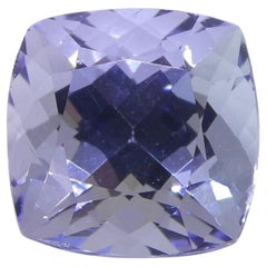 2.05ct Square Cushion Violet Blue Tanzanite from Tanzania