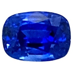 2.06 Carat Cushion-Cut GRS Certified Vivid Royal "Vibrant" Blue Sapphire