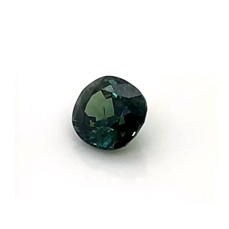 A 2.06-carat Natural Cushion Greenish Blue Unheated Sapphire GIA Certificate 5211043017 was hand-selected by our experts for its top luster and unique color. It's a mix of vibrant Green and Blue colors. The predominant color is Green. 