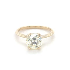 Anillo de diamantes talla europea antigua de 2,06 quilates