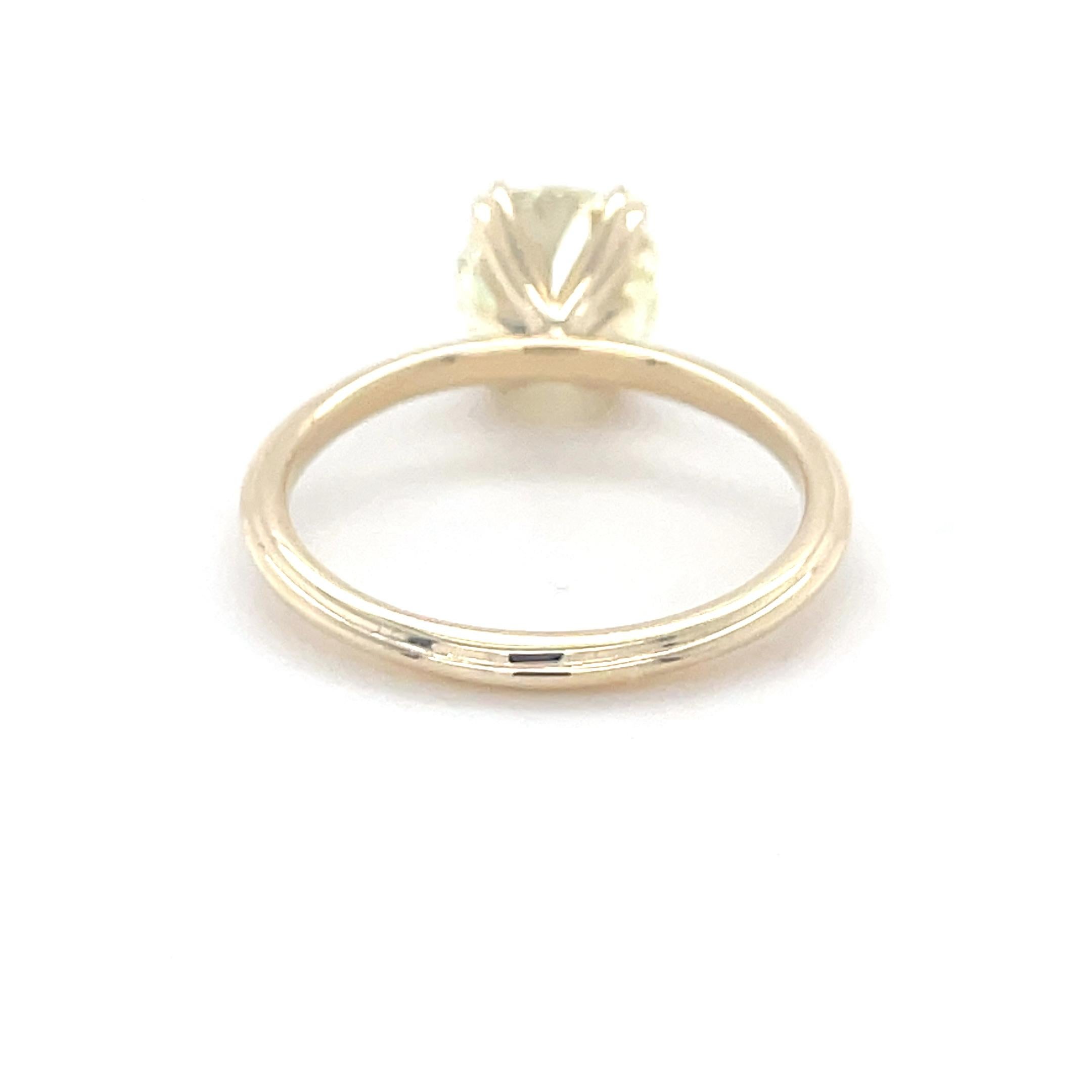 Women's 2.06 Carat Old European Cut Diamond Ring For Sale