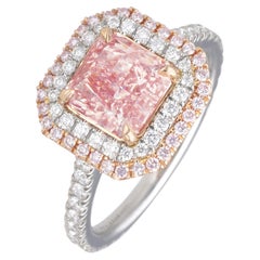2.06 Carat Radiant Statement fancy pink 18K Gold Sunlit Royal Radiance Signature