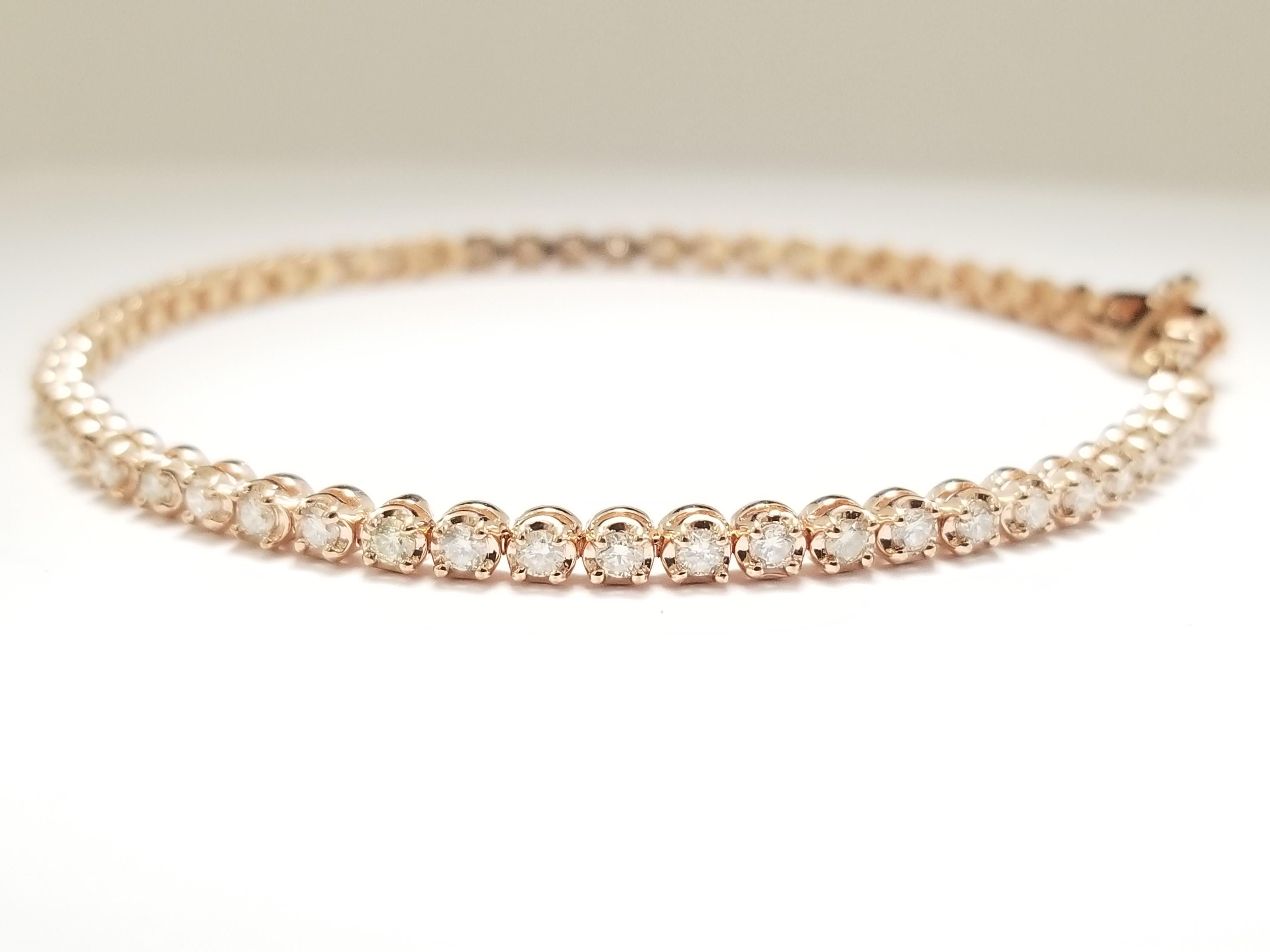 buttercup setting tennis bracelet