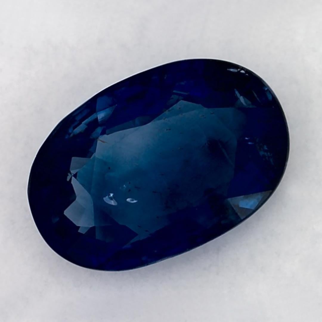 Oval Cut 2.06 Ct Blue Sapphire Oval Loose Gemstone