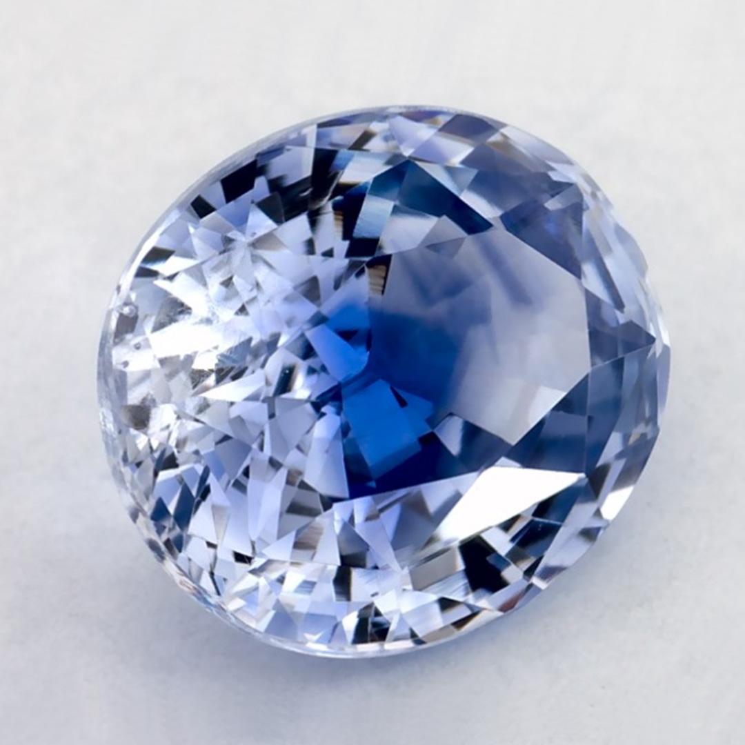 Oval Cut 2.06 Ct Blue Sapphire Oval Loose Gemstone For Sale