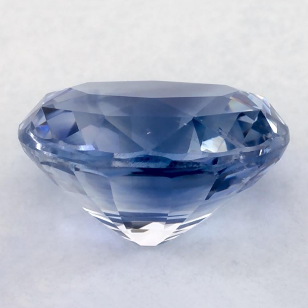 2.06 Ct Blue Sapphire Oval Loose Gemstone In New Condition For Sale In Fort Lee, NJ