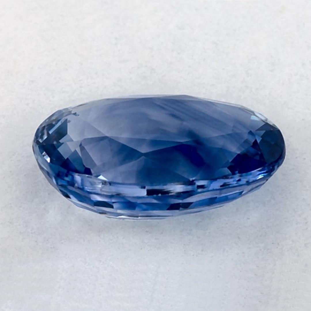 2.06 Ct Blue Sapphire Oval Loose Gemstone In New Condition In Fort Lee, NJ
