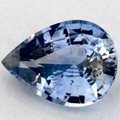 2.06 Ct Blue Sapphire Pear Loose Gemstone