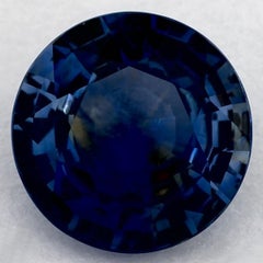 2.06 Karat Blauer runder Saphir, loser Edelstein