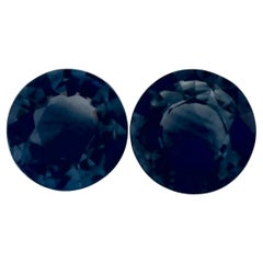 2.06 Ct Blue Sapphire Round Loose Gemstone