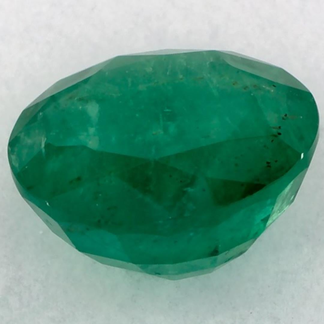 2.06 Ct Smaragd Runde Lose Edelstein im Zustand „Neu“ im Angebot in Fort Lee, NJ