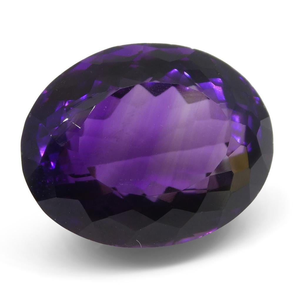 20.6 ct Oval Amethyst In New Condition For Sale In Toronto, Ontario