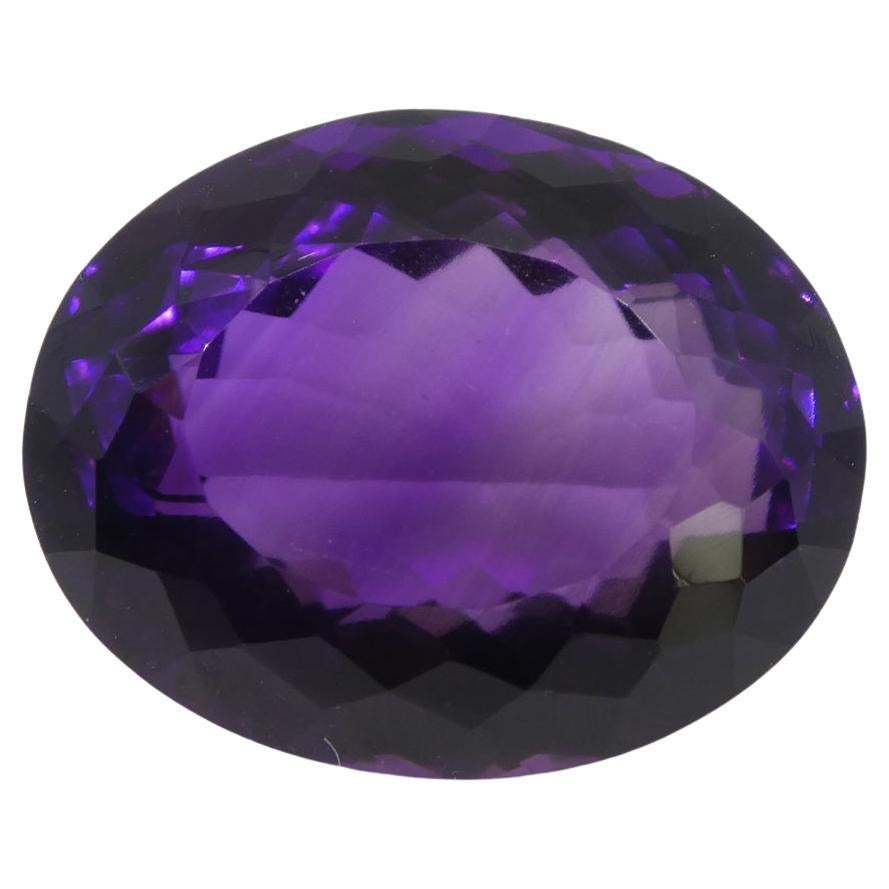 20.6 ct Ovaler Amethyst