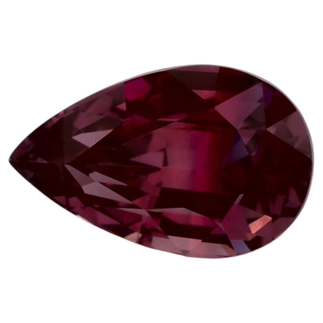 2.06 Ct Pink Sapphire Pear Loose Gemstone