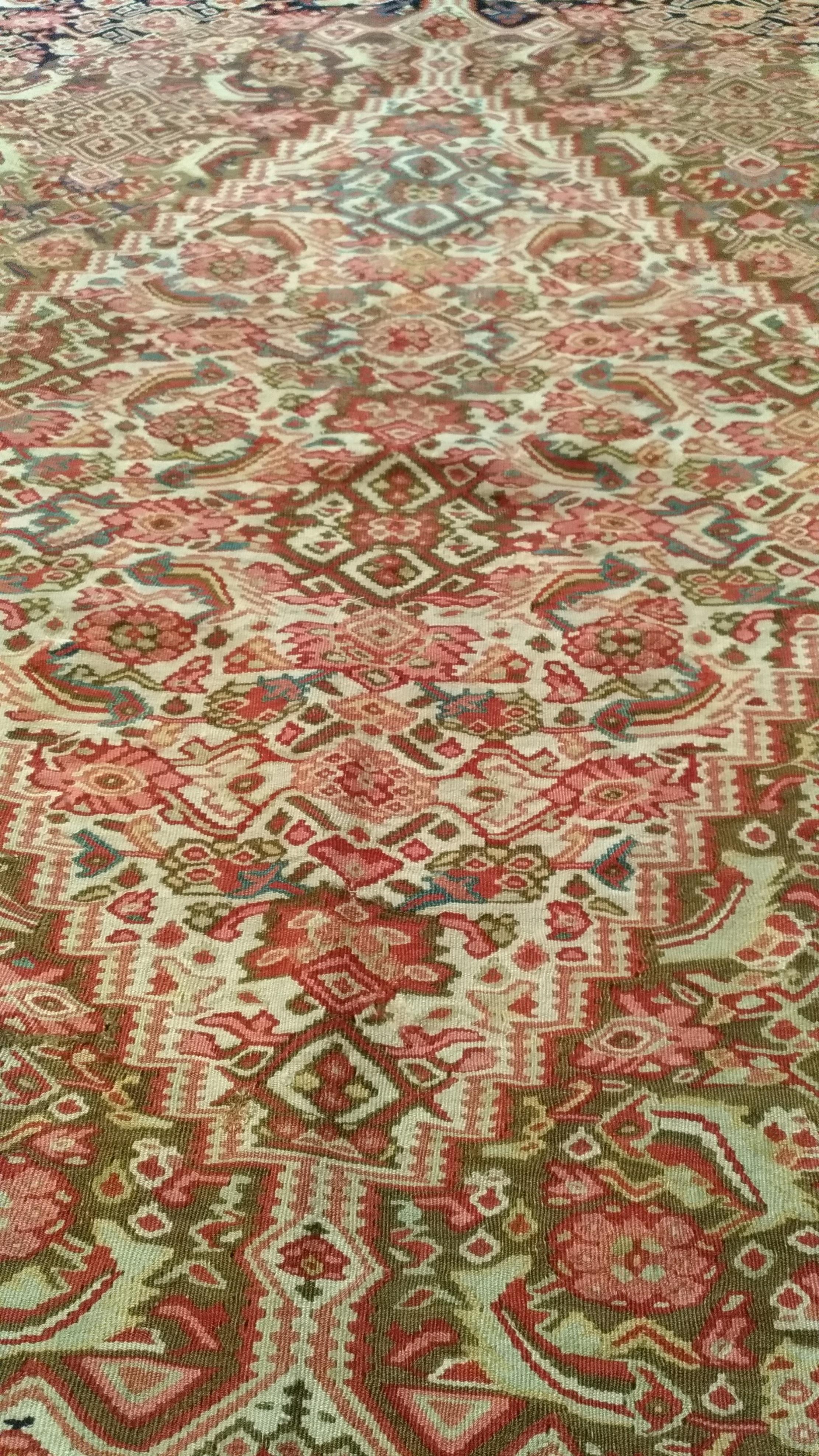 Kilim 206 - Senneh du 19ème siècle Excellent état - En vente à Paris, FR