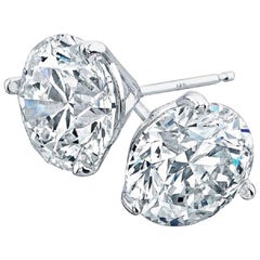 2.06 Total Carat Weight Diamond Stud Earrings I/VS2