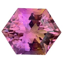 20.60 Carat Natural Loose Ametrine Hexagon Cut Gemstone